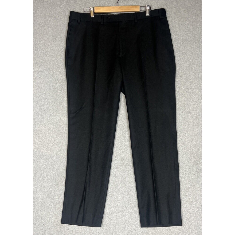 Lauren Ralph Lauren Men's 100% Wool Flat Front Pants 38x30 Black